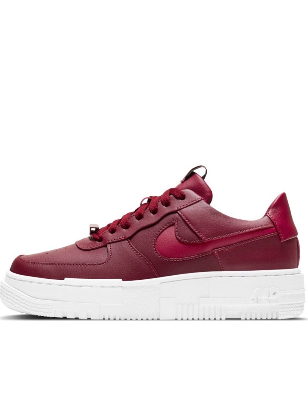 Nike Women's Air Force One Pixel team red and white size 8 like new - Picture 13 of 16